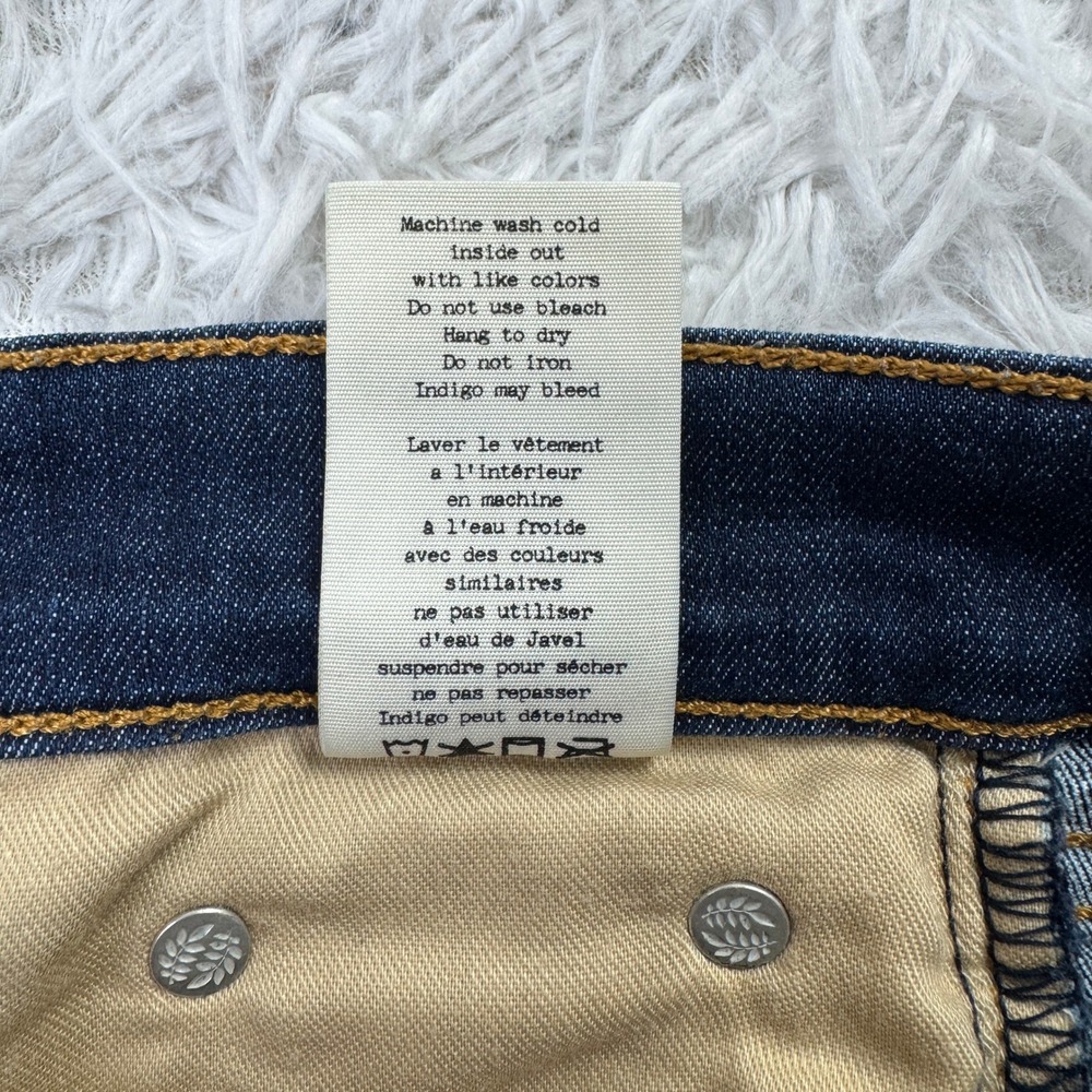 Rag & Bone Pants Womens 24 Blue 10 Inch Ankle Skinny 5 Pocket Casual Denim Jeans - Picture 6 of 13